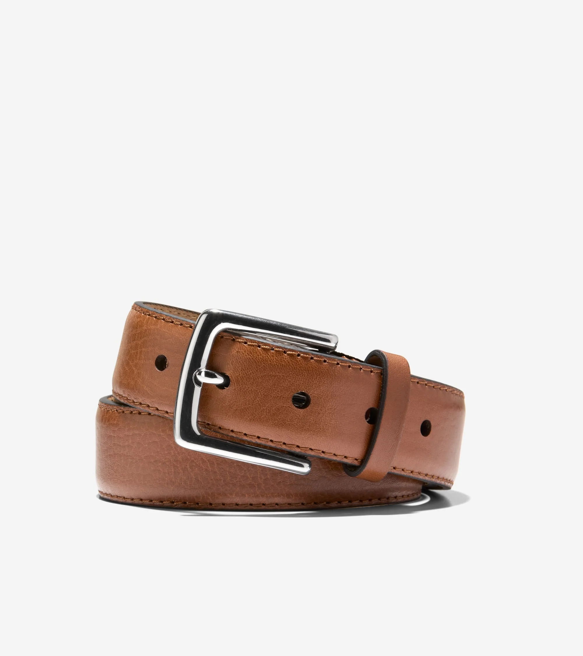 Men's 35MM Double Edge Stitch Detail Belt
