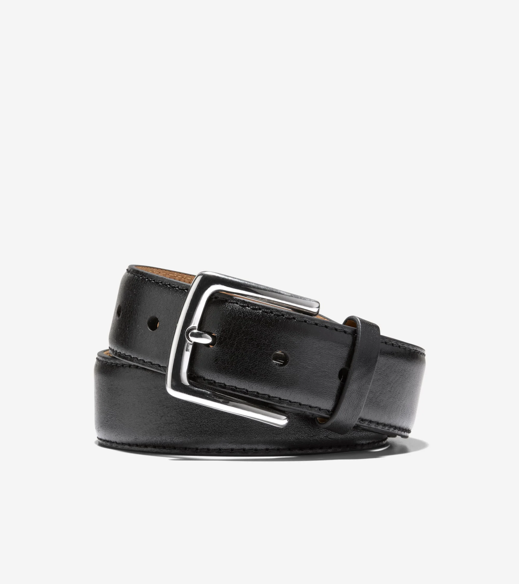 Men's 35MM Double Edge Stitch Detail Belt