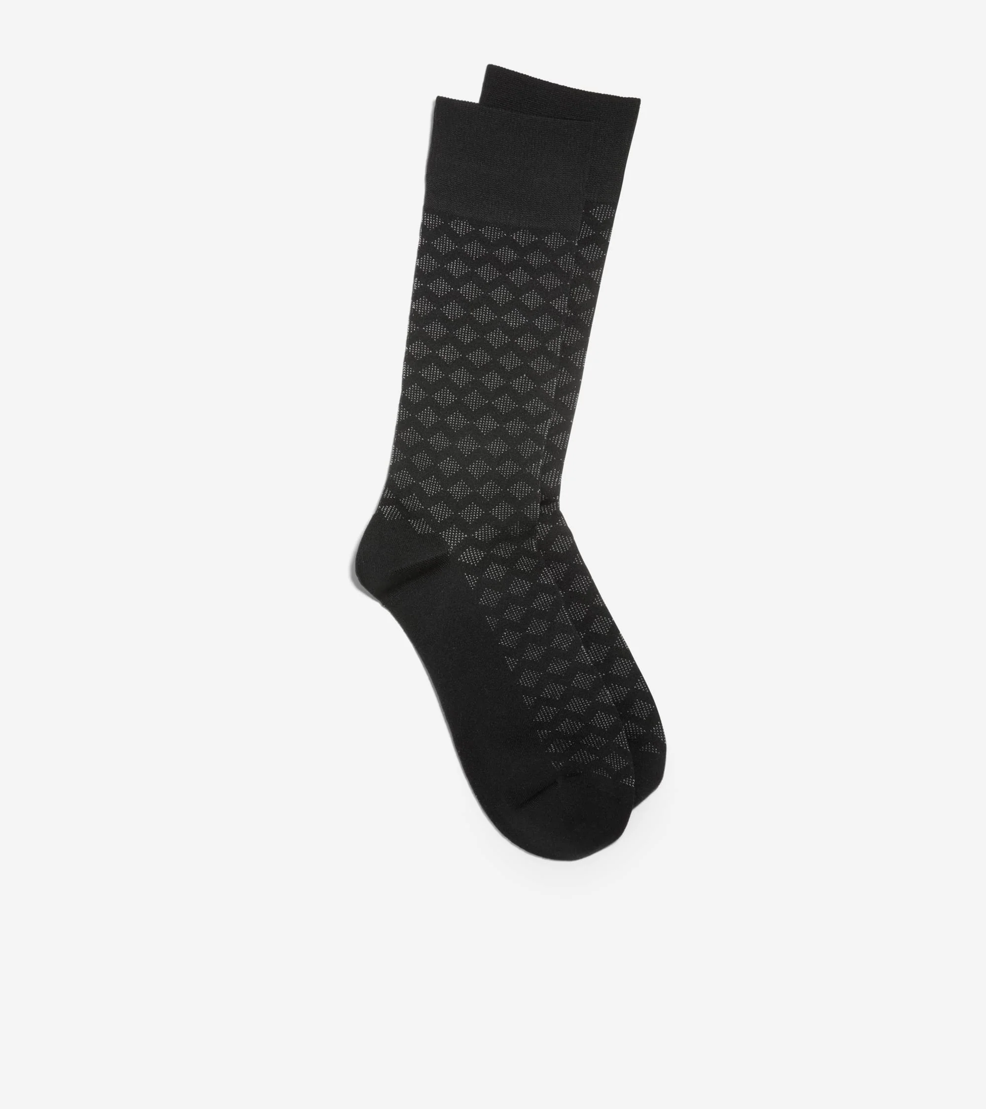 Men's Diamond Microfiber Dress Crew Socks - Image 2