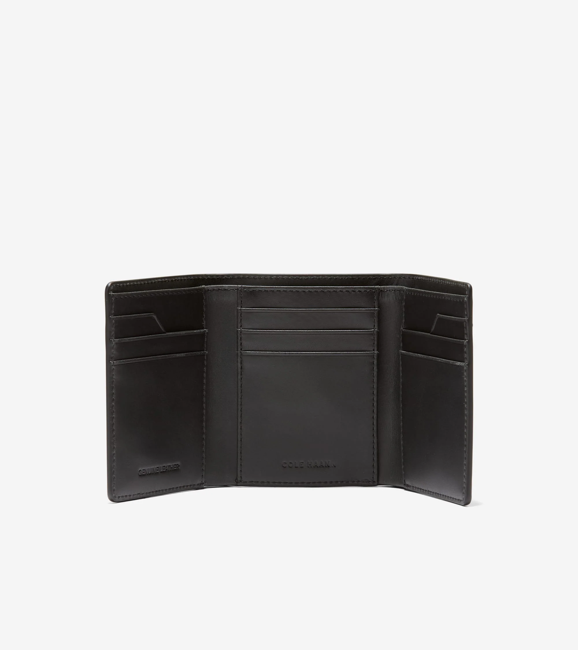 Men's Leather Trifold Wallet - Image 3