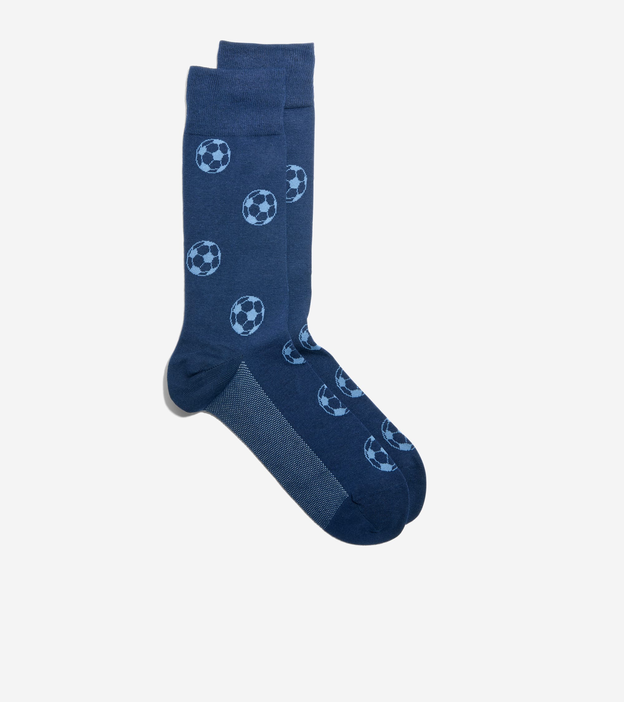 Men's Soccer Ball Dress Crew Socks - Image 2