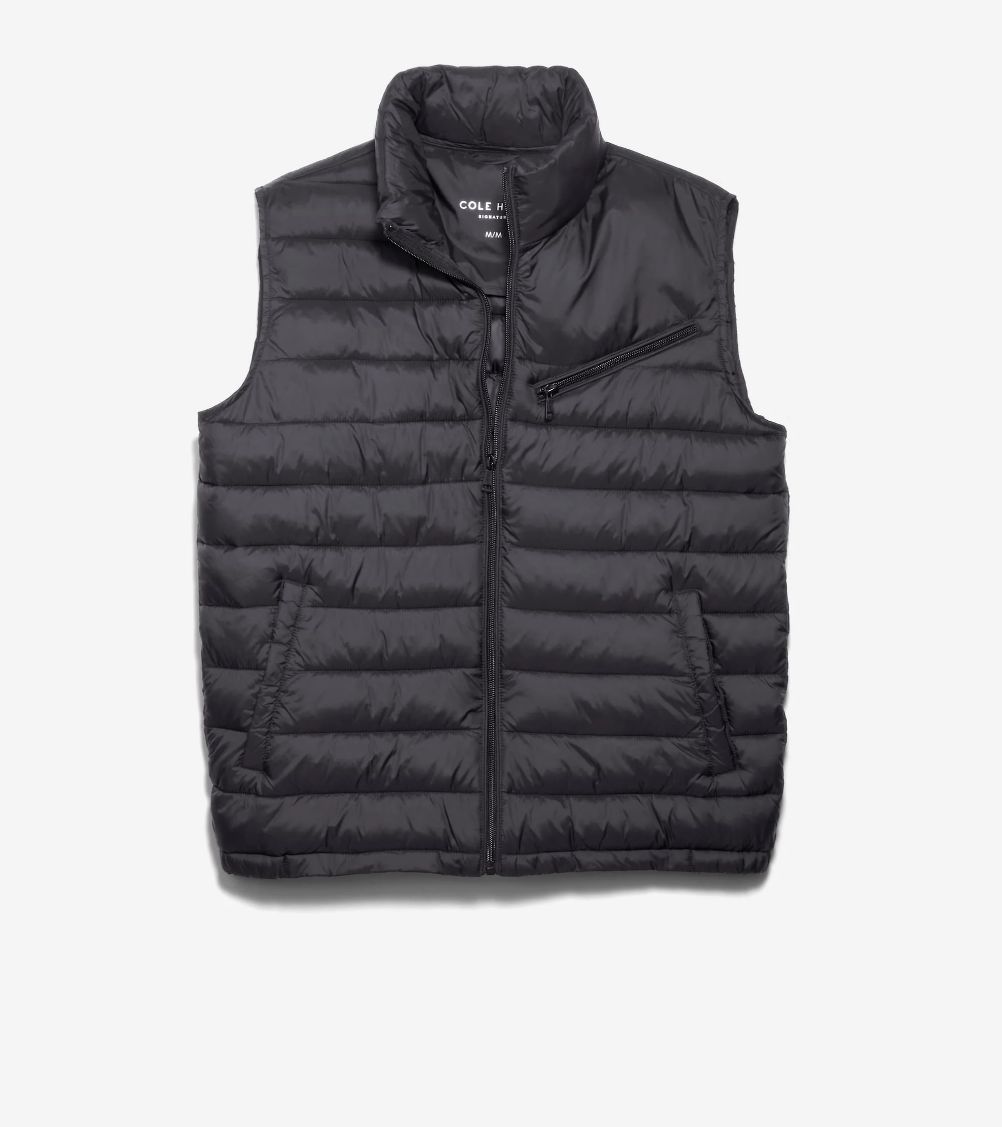 Men's Zip Front Quilted Vest - Image 2