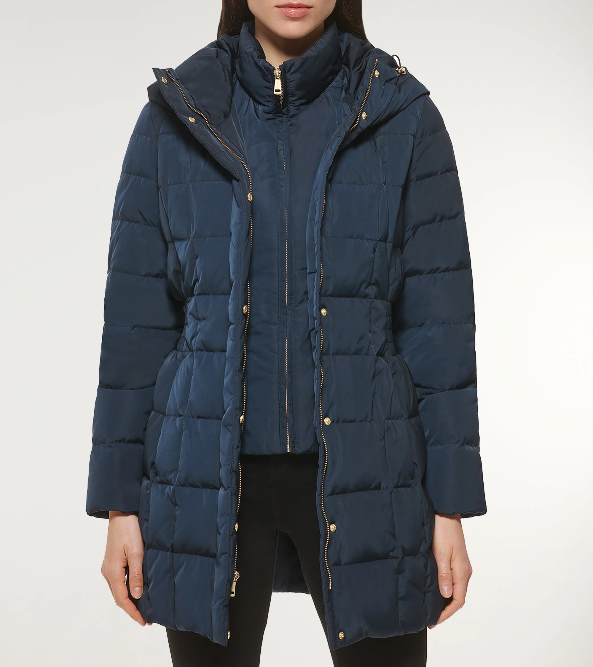 Women's 32" Signature Hooded Taffeta Down Coat