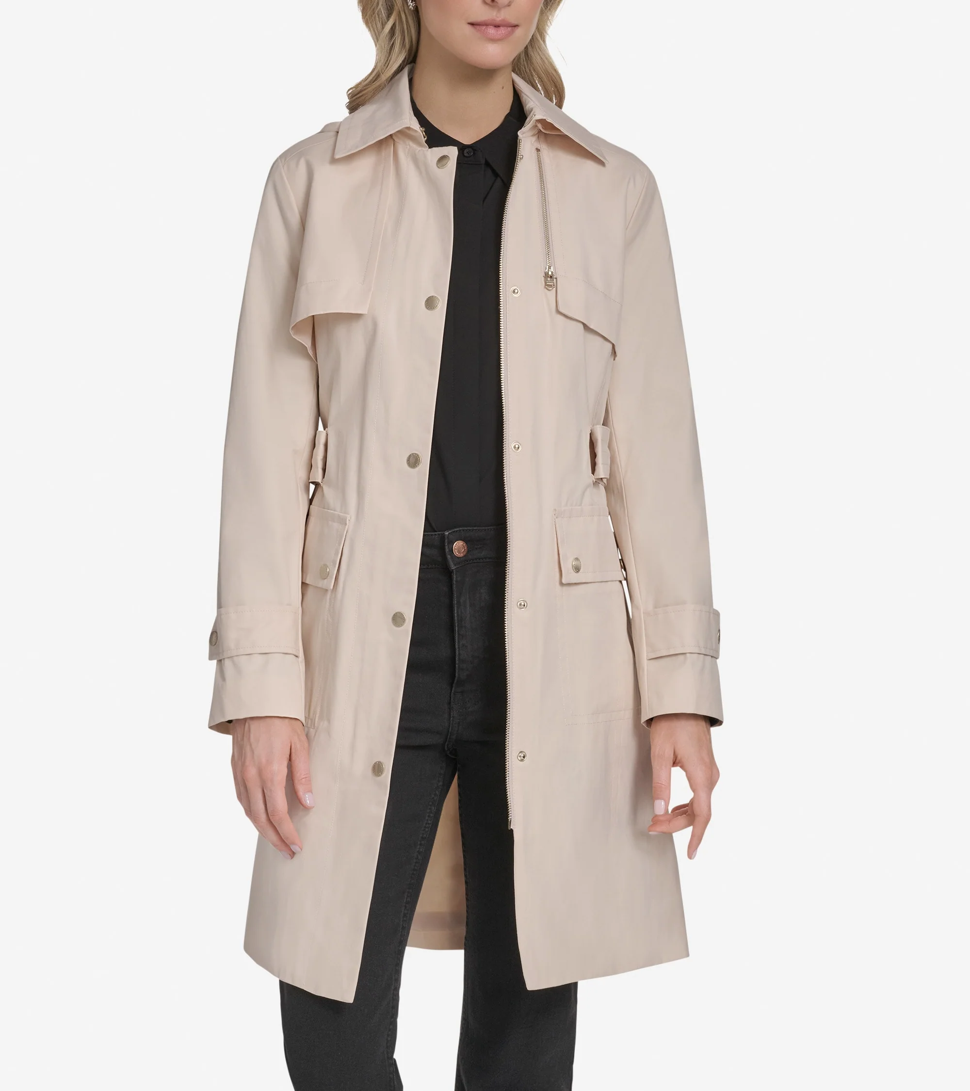 Women's Belted Trench Coat - Image 3