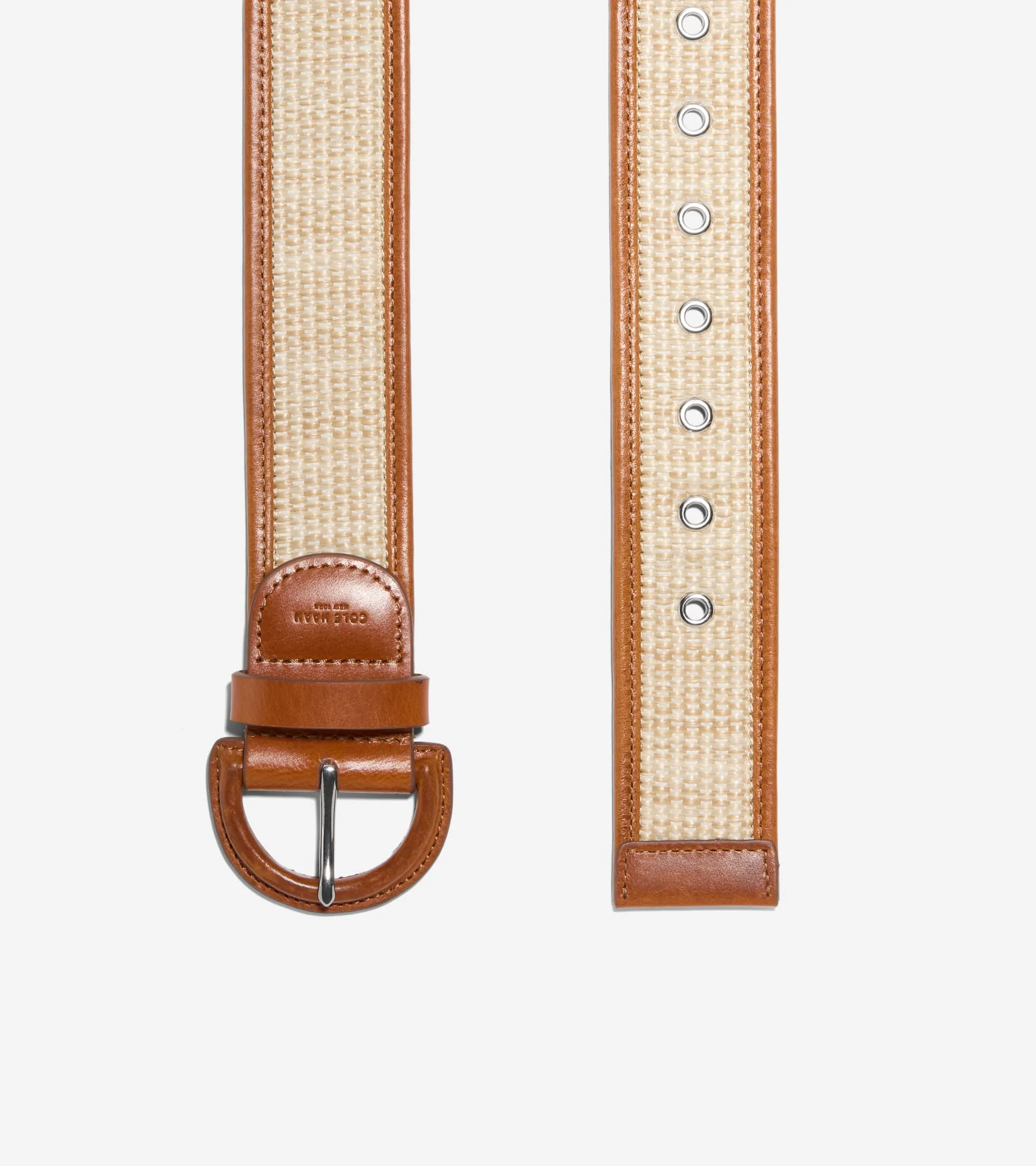 Women's 45MM Raffia Textured Belt - Image 2